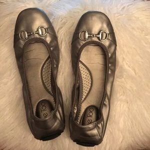 Me Too Silver Ballet Flats